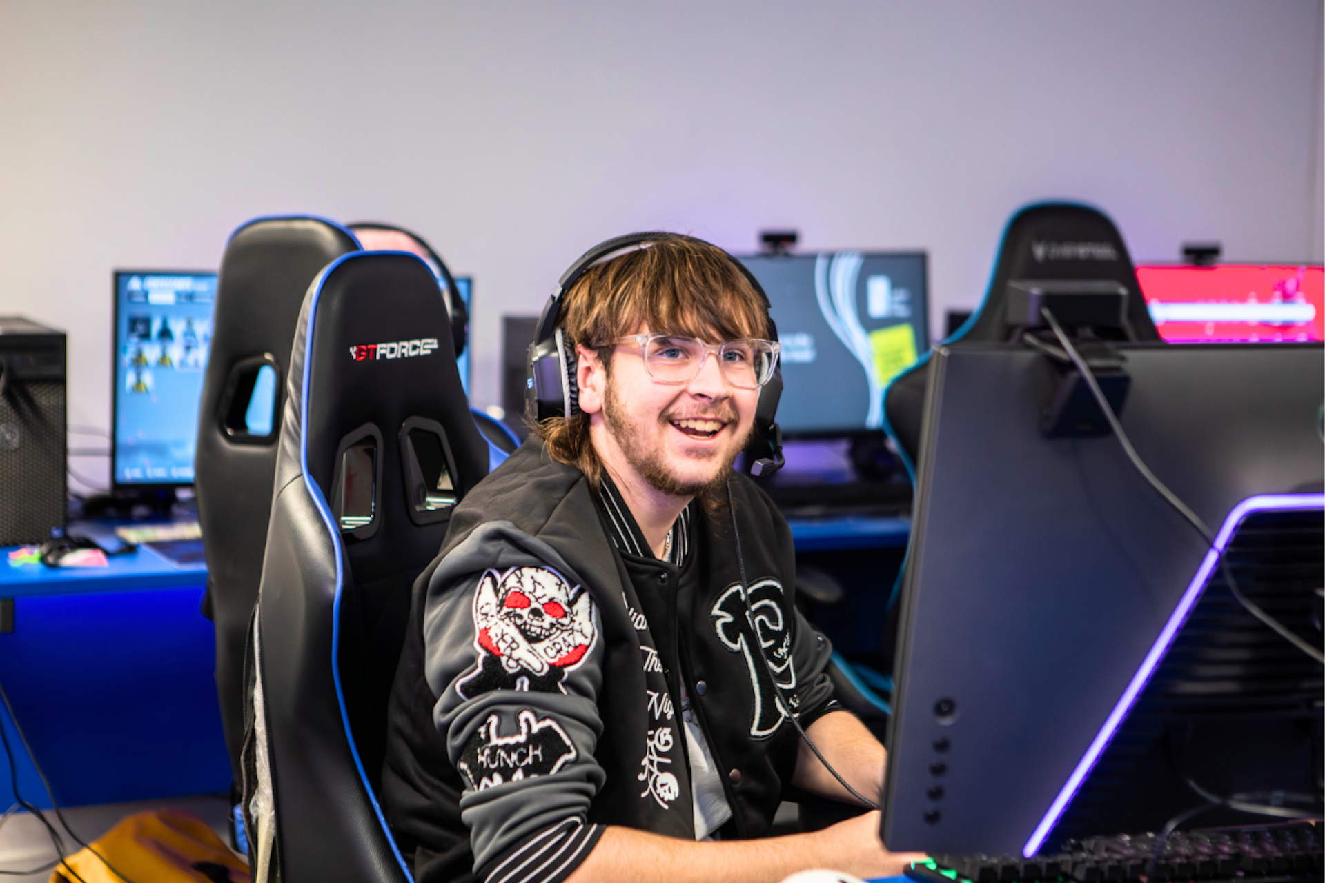 Archie Holden-Cameron taking part in the e-sports fundraiser